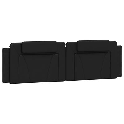 vidaXL Cadre de lit avec LED sans matelas noir 180x200 cm