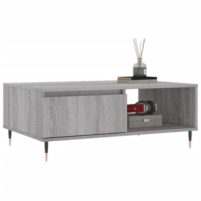 vidaXL Table basse sonoma gris 90x60x35 cm bois d'ingénierie