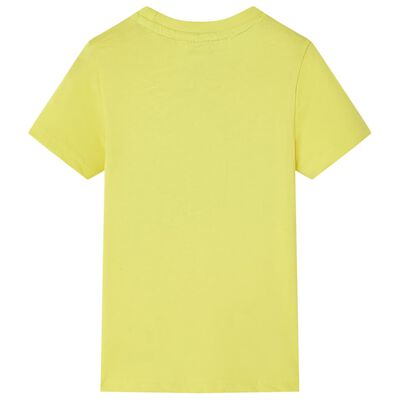 T-shirt pour enfants avec manches courtes jaune 116