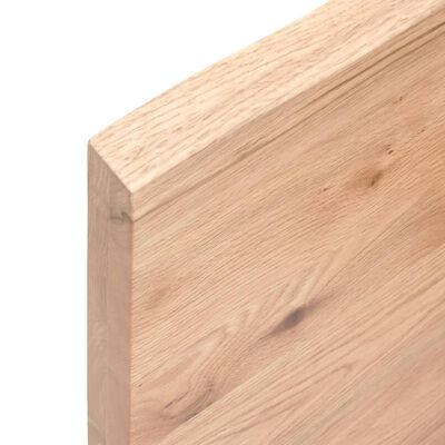 vidaXL Dessus de table bois massif traité bordure assortie