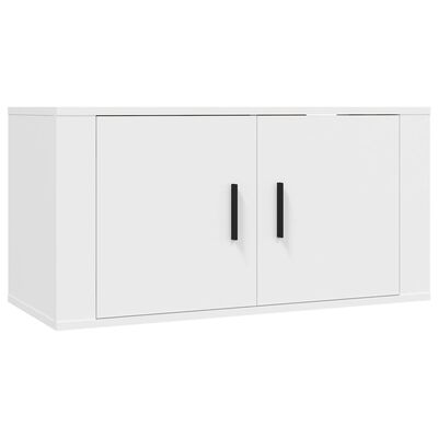 vidaXL Meubles TV muraux 3 pcs blanc 80x34,5x40 cm