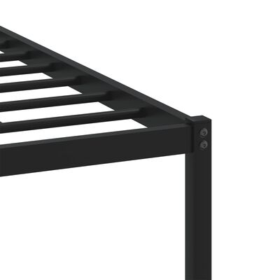 vidaXL Cadre de lit en métal sans matelas chêne sonoma 180x200 cm