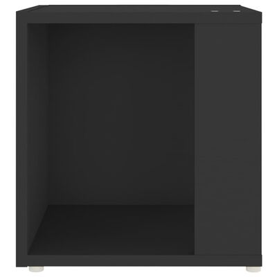 vidaXL Table d'appoint Noir 33x33x34,5 cm Aggloméré