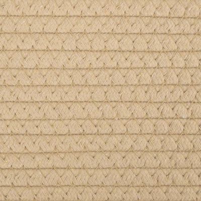 vidaXL Paniers de rangement 2 pcs beige et blanc Ø28x28 cm coton