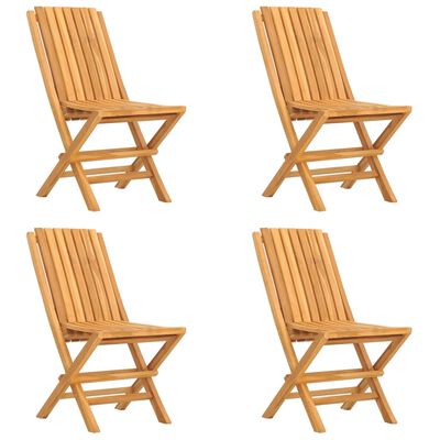 vidaXL Ensemble à manger de jardin 5 pcs Bois de teck massif