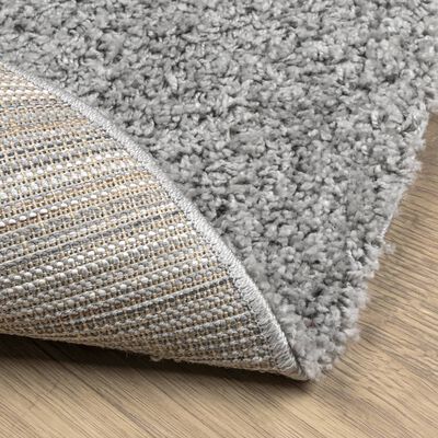 vidaXL Tapis shaggy PAMPLONA poils longs moderne gris Ø 280 cm