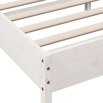 vidaXL Cadre de lit sans matelas blanc 120x200 cm bois de pin massif