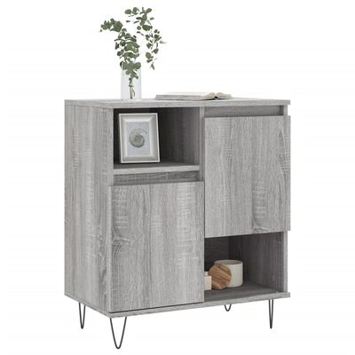 vidaXL Buffet Sonoma gris 60x35x70 cm Bois d'ingénierie