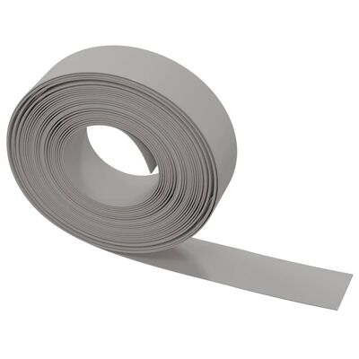 vidaXL Bordures de jardin 4 pcs gris 10 m 15 cm polyéthylène