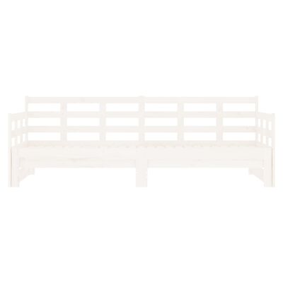 vidaXL Lit coulissant sans matelas blanc 2x(90x200) cm