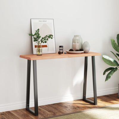 vidaXL Dessus de table bois massif traité bordure assortie