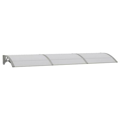 vidaXL Auvent de porte Gris 300x75 cm Polycarbonate