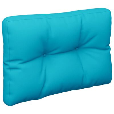 vidaXL Coussins de palette lot de 2 turquoise tissu