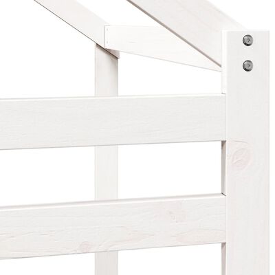 vidaXL Toit de lit pour enfants blanc 188x82x113 cm bois de pin massif