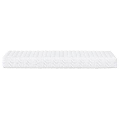 vidaXL Matelas en mousse blanc 100x210 cm dureté H2 H3