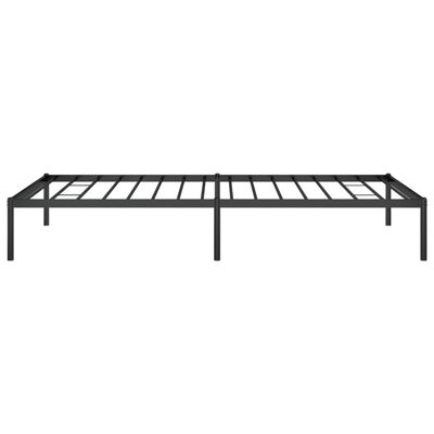 vidaXL Cadre de lit métal sans matelas noir 100x200 cm