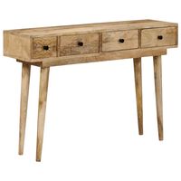 vidaXL Table console 110x30x75 cm bois de manguier massif