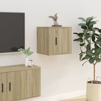 vidaXL Meubles TV muraux 2 pcs Chêne sonoma 40x34,5x40 cm