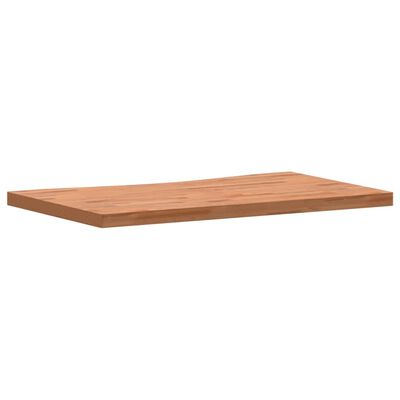 vidaXL Dessus de bureau 100x(55-60)x4 cm bois massif de hêtre