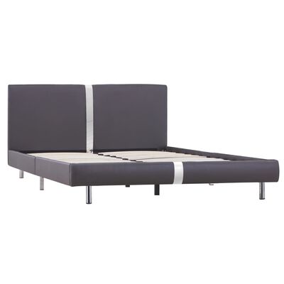 vidaXL Cadre de lit sans matelas gris similicuir 140x200 cm