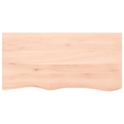 vidaXL Dessus de table 100x50x(2-6) cm bois de chêne massif non traité