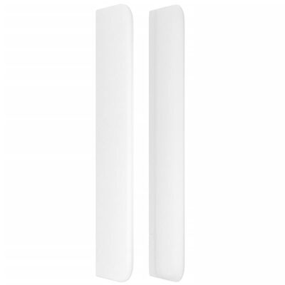 vidaXL Tête de lit avec oreilles Blanc 103x16x118/128 cm Similicuir