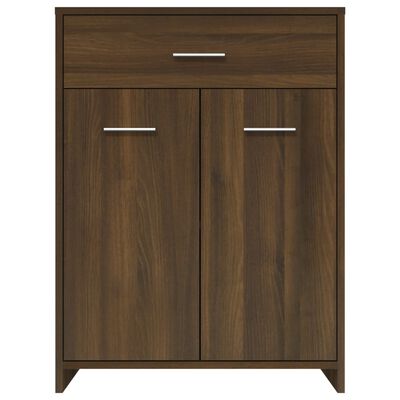 vidaXL Armoire de bain Chêne marron 60x33x80 cm Bois d'ingénierie