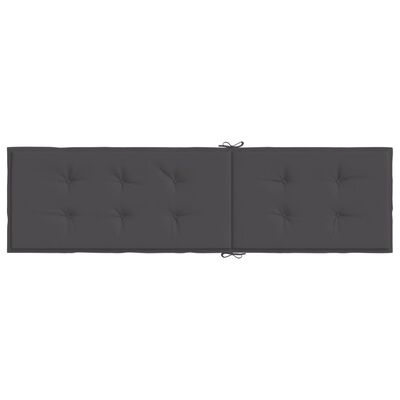 vidaXL Coussin de chaise longue anthracite mélangé (75+105)x50x3 cm