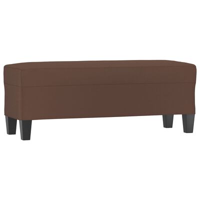 vidaXL Banc Marron 100x35x41 cm Similicuir