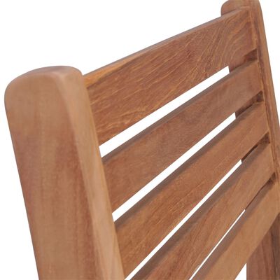 vidaXL Chaises de jardin lot de 4 et coussins beige bois teck solide