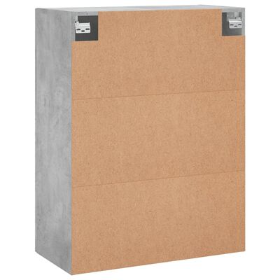 vidaXL Armoires murales 2 pcs gris béton 69,5x34x90 cm