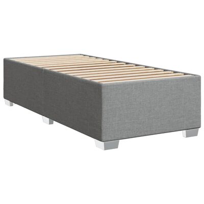 vidaXL Cadre de lit sans matelas gris clair 80x200 cm tissu