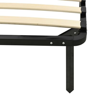 vidaXL Cadre de lit sans matelas noir métal 90x200 cm