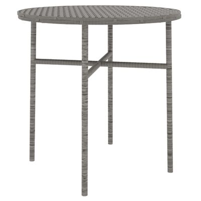 vidaXL Ensemble à manger de jardin 3 pcs Résine tressée Gris