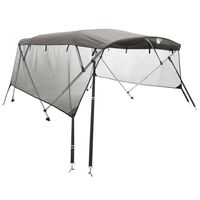 vidaXL Toit bimini à 3 arceaux parois en maille 183x(137-152)x137 cm