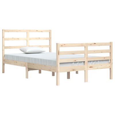 vidaXL Cadre de lit sans matelas bois de pin massif 120x200 cm