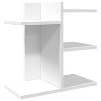 vidaXL Organisateur de bureau blanc 42x21,5x42 cm bois d'ingénierie