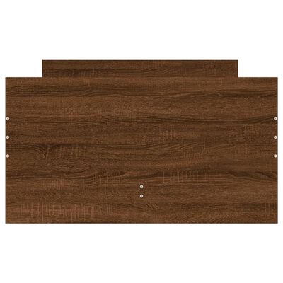 vidaXL Cadre de lit avec tiroirs sans matelas chêne marron 90x200 cm