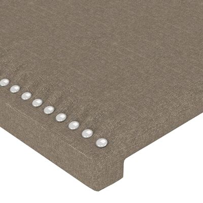 vidaXL Tête de lit avec oreilles Taupe 183x16x118/128 cm Tissu