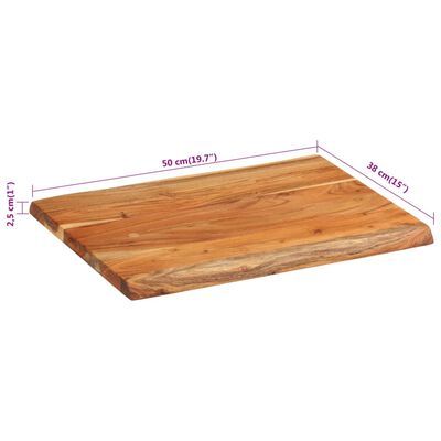 vidaXL Planche à découper 50x38x2,5 cm bois d'acacia massif