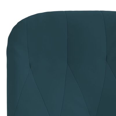 vidaXL Chaise de relaxation Bleu Velours