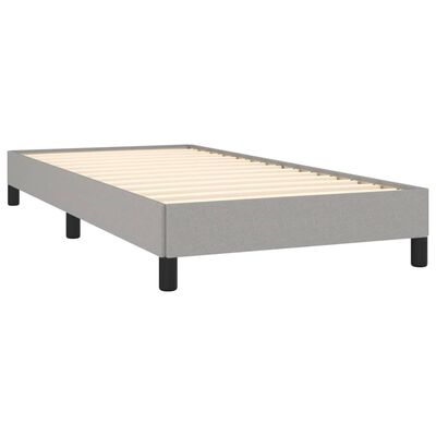 vidaXL Cadre de lit sans matelas gris clair 80x200 cm tissu