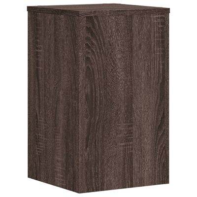 vidaXL Supports pour plantes 2 pcs chêne marron bois d'ingénierie