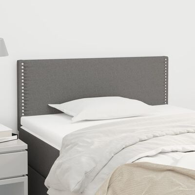 vidaXL Tête de lit gris foncé 100x5x78/88 cm tissu