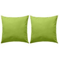 vidaXL Oreiller d'extérieur 2 pcs 45 x 45 cm Vert pomme