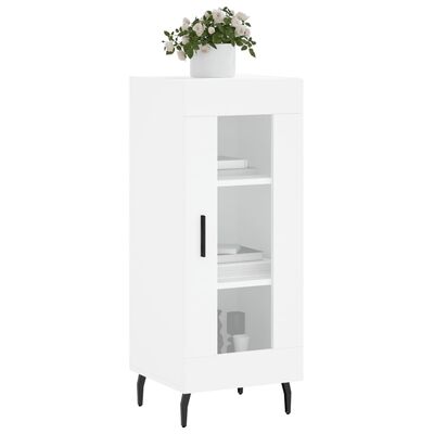 vidaXL Buffet blanc 34,5x34x90 cm bois d'ingénierie