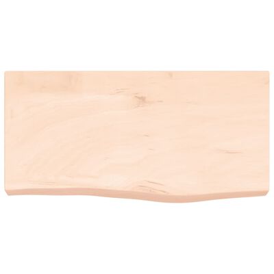 vidaXL Comptoir de salle de bain 60x30x(2-6) cm bois massif non traité