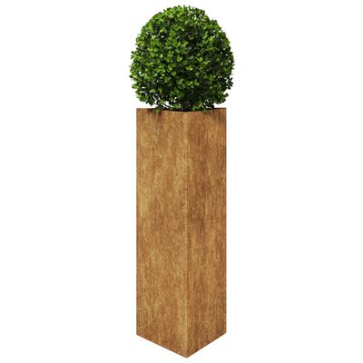 vidaXL Jardinière triangulaire 30x26x75 cm acier corten