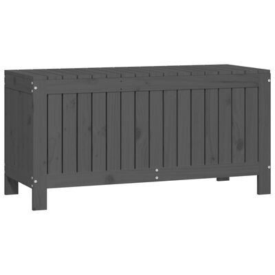 vidaXL Boîte de rangement de jardin Gris 108x42,5x54 cm Bois de pin