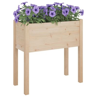 vidaXL Jardinière 70x31x70 cm bois de pin massif